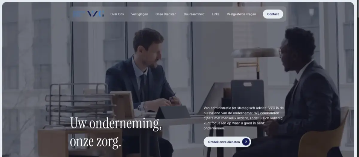 Website project VZG door Netlura